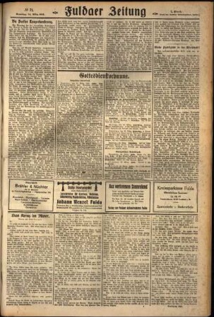 Zweite Ausgabe vom Samstag, den 24. März 1928.