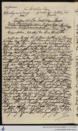 Brief von Ignaz Heinrich von Wessenberg an Franz Karl Grieshaber (12.05.1842)