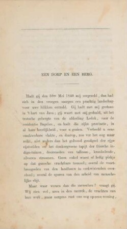Een dorp en een berg