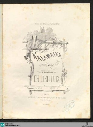 Kalamaika : danse hongroise pour piano; op. 69