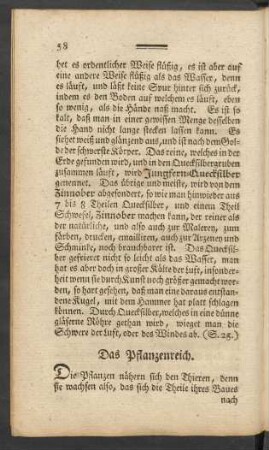 Das Pflanzenreich
