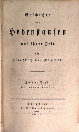 Geschichte der Hohenstaufen und ihrer Zeit. 2