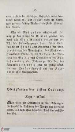 Obrigkeiten der ersten Ordnung