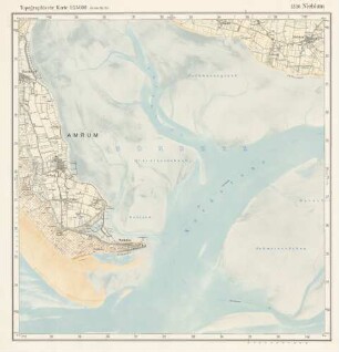 1316 Nieblum, Topographische Karte 1:25000 (4-cm - Karte)