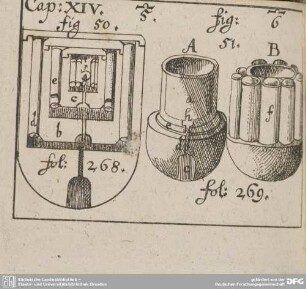 Cap: XIV. fig 50. fol: 268. fig: 51. fol: 269.