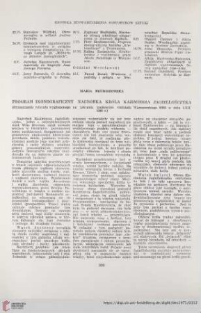 33: Program ikonograficzny nagrobka króla Kazimierza Jagiellończyka