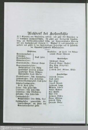 Metzdorf bei Hohenfichte