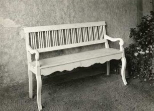 Gartenmöbel. Gartenbank. Holz (um 1900). Annaberg