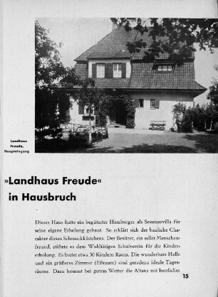 "Landhaus Freude" in Hausbruch