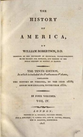 The History of America. Vol. 4