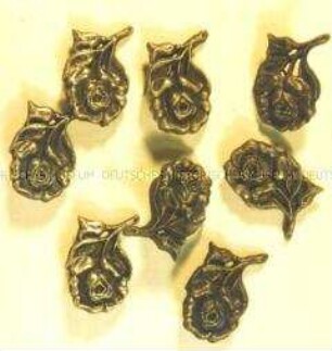 WHW-Abzeichen, Rose, 4. Reichsstraßensammlung vom Januar 1937, durchgeführt von SA, SS u.a.