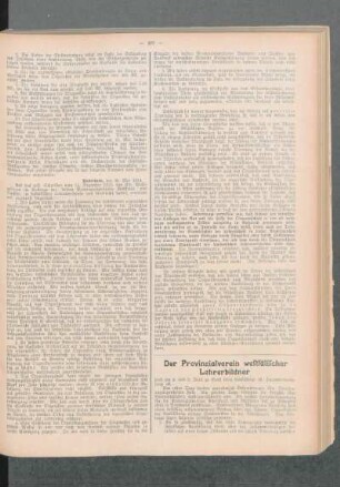 ¬Der¬ Provinzialverein westfälischer Lehrerbildner