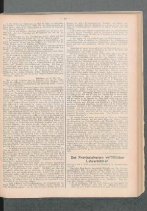 ¬Der¬ Provinzialverein westfälischer Lehrerbildner