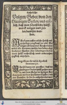 Volgen Gebet von den Glaubigen Seelen.