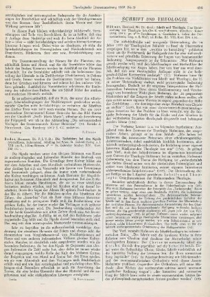 Schrift und Theologie