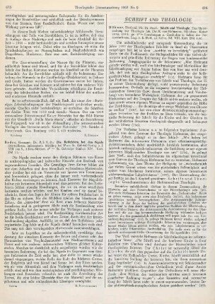 Schrift und Theologie