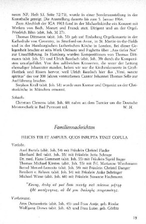Familiennachrichten