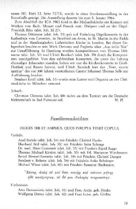 Familiennachrichten