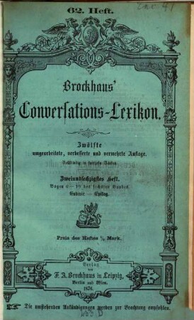 Brockhaus' Conversations-Lexicon : Vollständig in 15 Bänden. 6