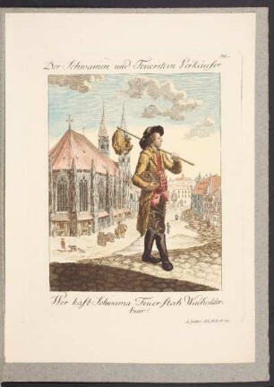 Tab: 6 Der Schwamen und Feuerstein Verkäufer. - Sankt Sebald, Nürnberg; Moritzkapelle, Nürnberg; Evangelisch-Lutherische Kirchengemeinde Sankt Sebald, Nürnberg, Pfarrhof