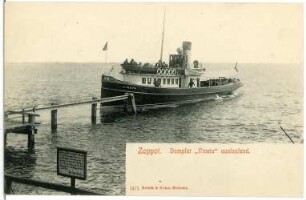 Zoppot. Dampfer "Vineta", auslaufend