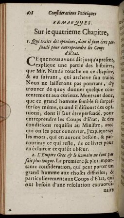 Remarques. Sur le quatrieme Chapitre.
