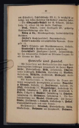 Gewerbe und Handel.