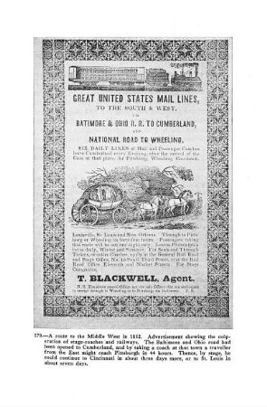 171. Tallmadge's mail stage lines through Ohio and Kentucky. - 12mo. W. and T. Adv. Amer. 1837