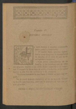 Capítulo CI - Historia antigua