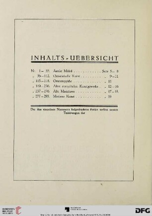 Inhalts-Übersicht