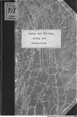 Krieg und Revolution : Schriften und Aufsätze aus der Kriegszeit