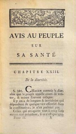 Avis au peuple sur sa santé, 2