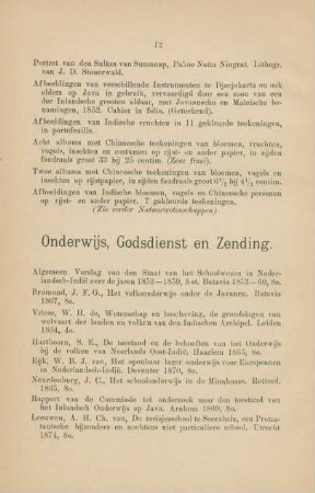 Onderwijs, godsdienst en zending