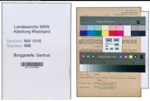 Entnazifizierung Gertrud Borggraefe , geb. 01.06.1922 (Schneidermeisterin)
