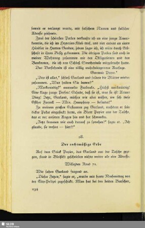28. Der rechtmäßige Erbe