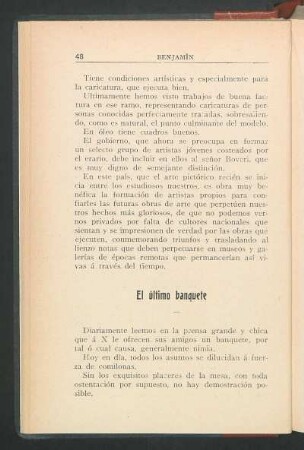 El último banquete