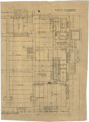 Billing, Hermann; Karlsruhe, Beethovenstr. 2-4; Doppelhaus Williard (Lacroix) - Stober - Grundriss Keller