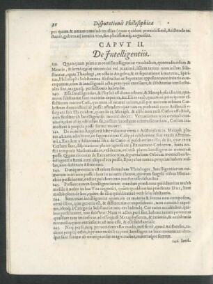 Caput II. De Intelligentiis.