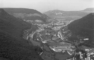Honau Tal : Blick vom Schloss Lichtenstein auf das Honauer Tal