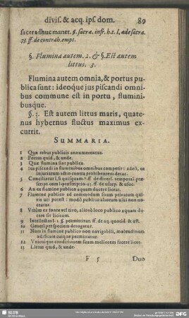 §. Flumina autem. 2. & §. Est autem littus. 3.