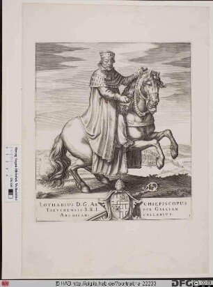 Bildnis Lothar (von Metternich), 1599-1623 Kurfürst u. Erzbischof von Trier