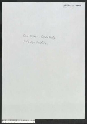 Brief (Adressat: Perutz, Leo; Verfasser: Carl Rühle's Musik-Verlag)