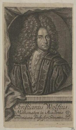 Bildnis des Chrisdtianus Wolfius