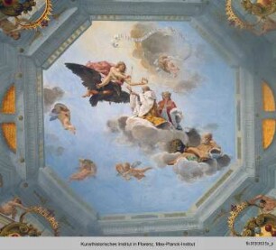 Deckendekoration : Ferdinand II de'Medici wird von Jupiter gekrönt