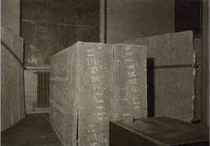 Schutzmaßnahmen im Historischen Saal im Neuen Museum