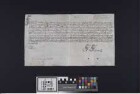 Wimpfen: Eidesformel (littera juramenti) eines Franz Frhr.n von Roll