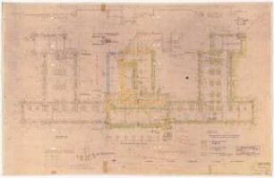 Verwaltungsgebäude der Sächsischen Bauernschaft, Dresden: Fundamentplan 1:100