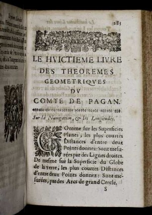 Livre VIII. Sur la Navigation et les Longitudes.