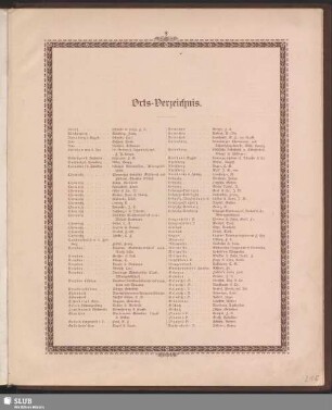 Orts-Verzeichnis