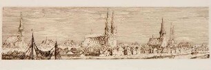 Lübeck. Stadtansicht von Nordwesten